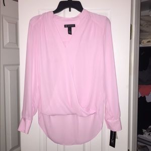 NWT blush long sleeve blouse